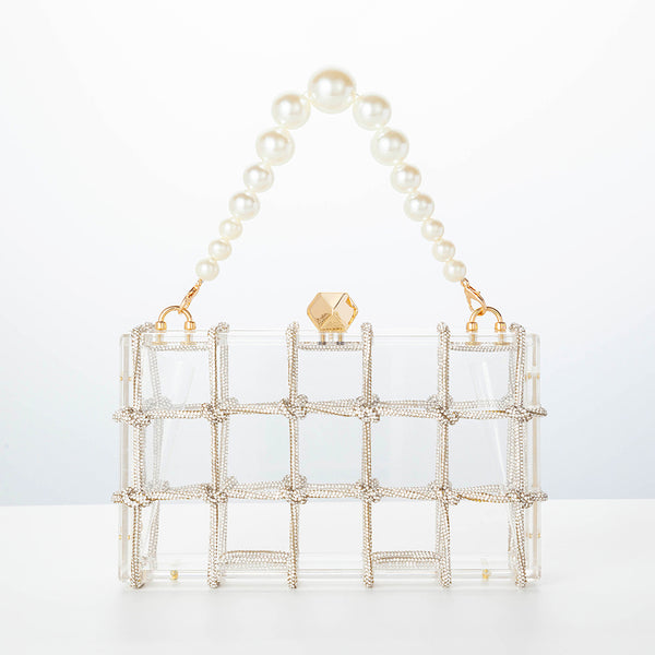 Bolso Cuadrado Pequeño de Acrílico Transparente para Mujer - Image 5