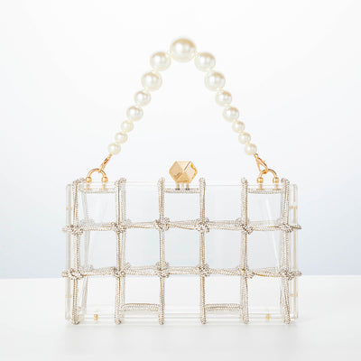 Bolso Cuadrado Pequeño de Acrílico Transparente para Mujer - Image 5