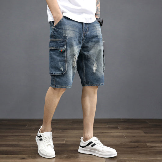 Shorts de Mezclilla Ligera para Hombre - Comodidad de Verano