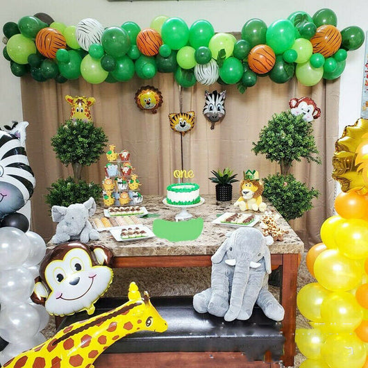 Juego de Globos Tigre Verde Oscuro para Fiestas - Image 4