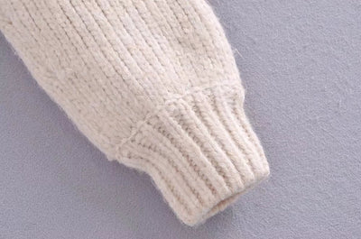Suéter Pullover Casual Chic con Perlas Decorativas - Image 6