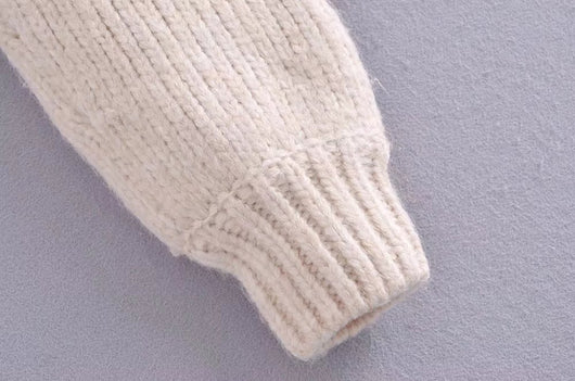 Suéter Pullover Casual Chic con Perlas Decorativas - Image 6