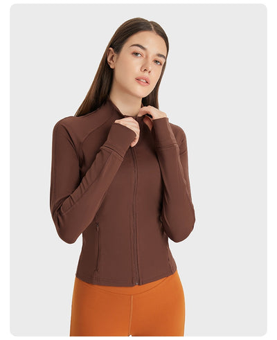 Cardigan Deportivo Ajustado de Manga Larga para Yoga - Image 22