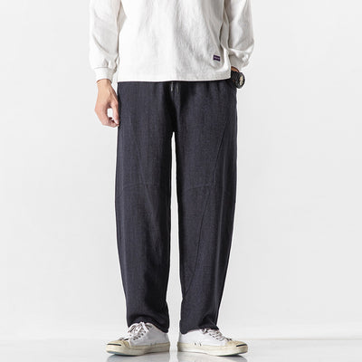 Pantalones de Lino y Algodón para Hombre - Corte Relajado y Transpirable - Image 8