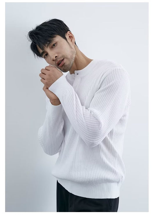 Suéter Ejecutivo Preppy de Manga Larga para Hombre - Image 16