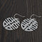 Fashion Vintage Women's S925 Plateado Matte Earrings Plateado Short ear hook