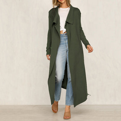Abrigo Cortavientos para Mujer con Cuello de Encaje Trendy - Image 4