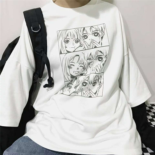 Blusa blanca con mangas bicolor efecto dos piezas - Image 9