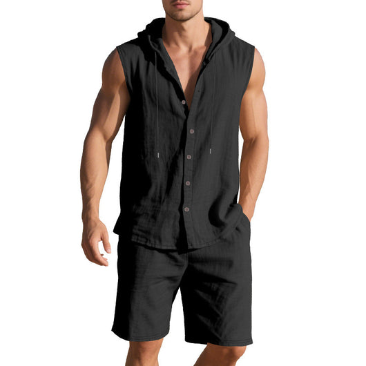 Conjunto de Bermudas y Camiseta sin Mangas para Hombre - Image 7