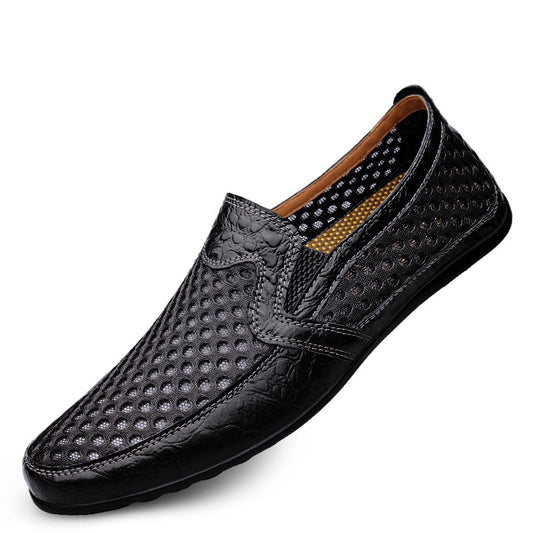 Sandalias Sneakers de Cuero Genuino para Hombre – Comodidad de Verano - Image 2