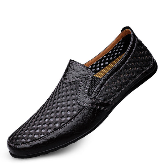 Sandalias Sneakers de Cuero Genuino para Hombre – Comodidad de Verano - Image 2
