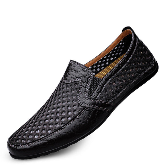 Sandalias Sneakers de Cuero Genuino para Hombre – Comodidad de Verano