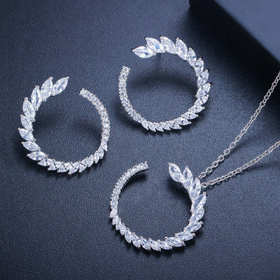 Aretes de Plata 925 con Zirconia Marquesa Brillante - Image 10
