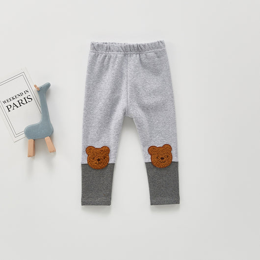 Pantalones Rectos para Niños con Diseño de Osito Adorable - Image 5