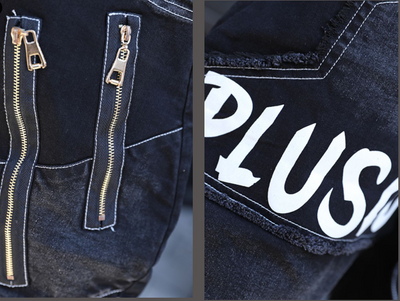 Pantalones Harem Denim Negro Mujer - Estilo Moderno y Cómodo - Image 12