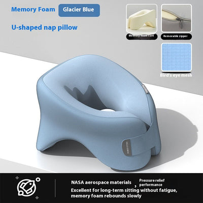 Almohada de Espuma Viscoelástica Ajustable para Descanso en la Oficina - Image 10