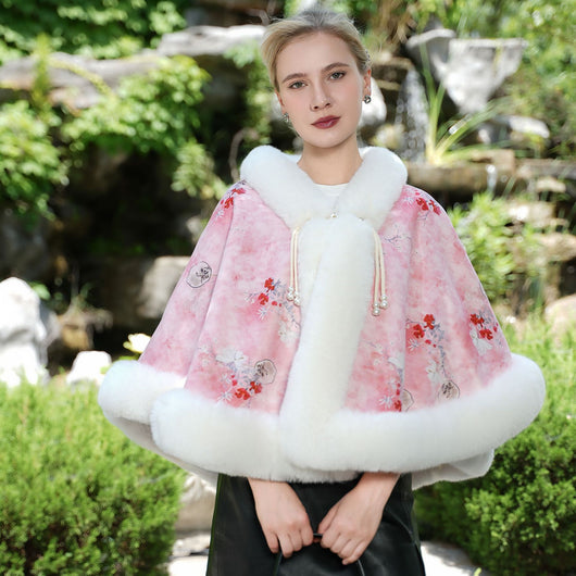 Poncho Tejido Grueso de Color Liso para Otoño e Invierno - Image 10
