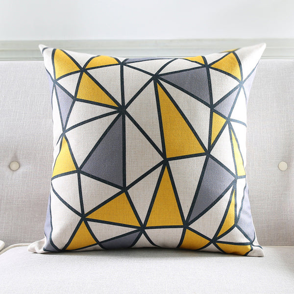Almohada de Lino Algodón, Cojín Lumbar Decorativo