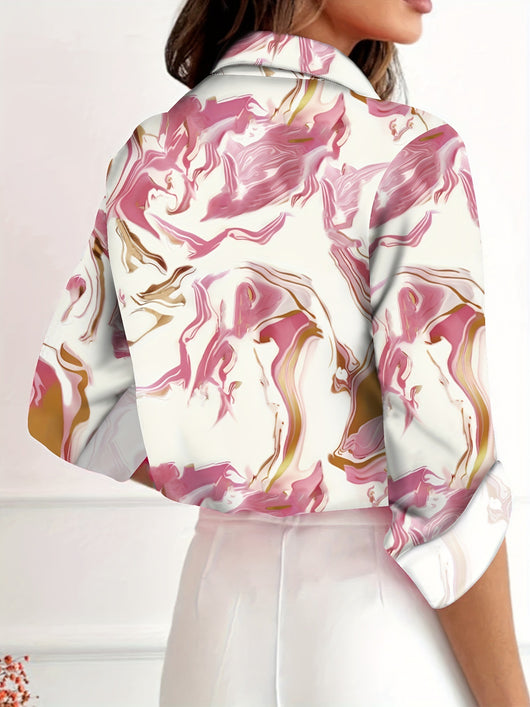 Blusa Estampada Suelta Versátil para Mujer - Image 3