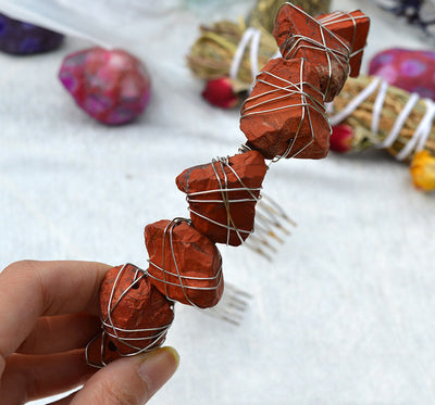 Diadema Bohemia Blanca con Peine Integrado - Image 18