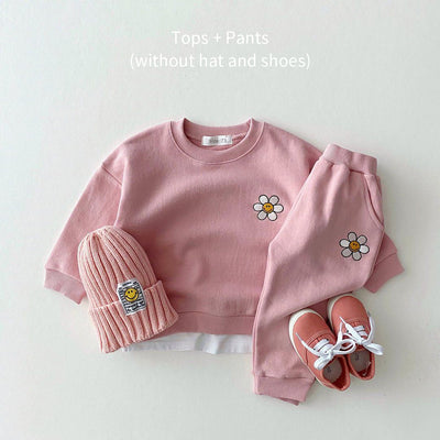 Conjunto de Suéter Casual con Flores Bordadas - Image 6