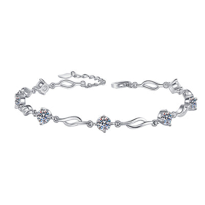 Pulsera de Plata Esterlina con Moissanita Multicolor S925 - Image 23