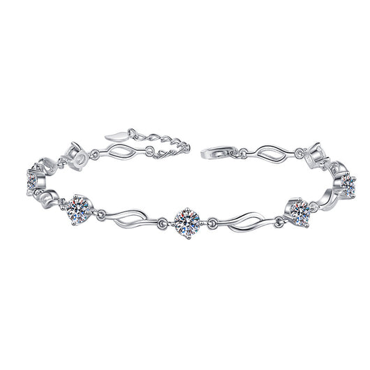 Pulsera de Plata Esterlina con Moissanita Multicolor S925 - Image 23