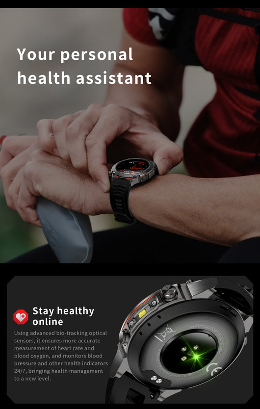 Reloj Inteligente con Monitor de Frecuencia Cardíaca y Oxígeno en Sangre - Image 46