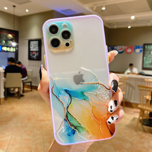 Funda para Celular con Diseño Acuarela Concha y Contraste de Colores - Image 2