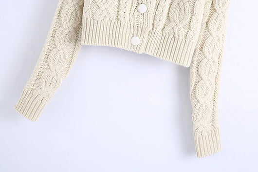 Cardigan Tejido Suave con Cuello de Pelaje - Chaqueta Acogedora - Image 12