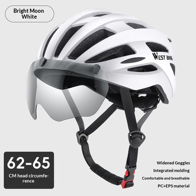 Casco de Bicicleta con Gafas Integradas de Protección Total - Image 6