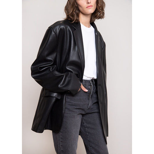 Cardigan Suelto de Cuero Proteína para Mujer - Chaqueta Casual de Manga Larga - Image 8