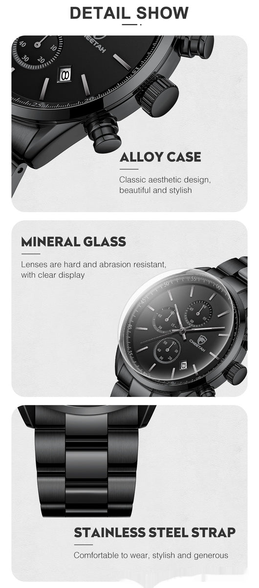 Reloj de Cuarzo Multifuncional Impermeable para Hombre - Estilo Ejecutivo - Image 8