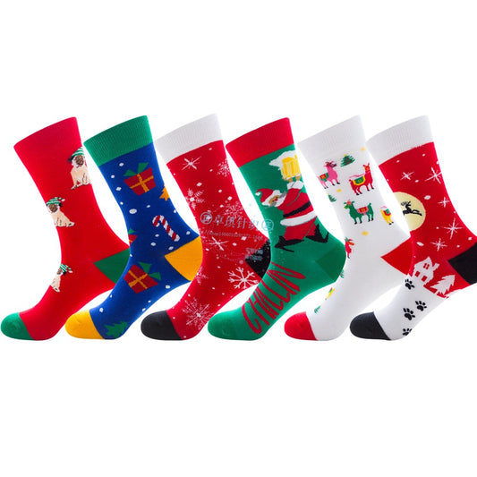 Calcetines Navideños Santa Claus y Renos para Hombre