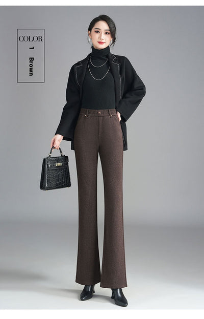 Pantalones Flare Slim Forrados en Fleece - Estilo Casual y Cómodo - Image 10