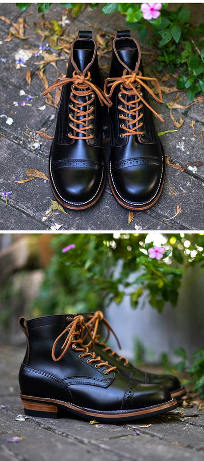 Botas de Cuero Genuino para Hombre - Estilo Trabajo Otoño Invierno - Image 22