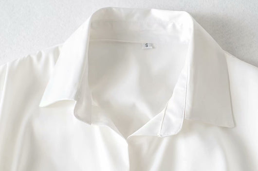 Blusa Ejecutiva con Cintura Anudada y Mangas Globo - Image 25