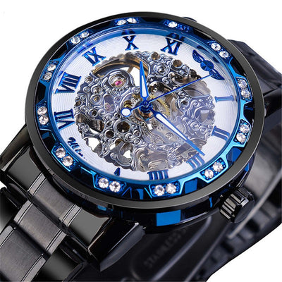 Reloj Mecánico Hueco con Cristales Brillantes - Image 29