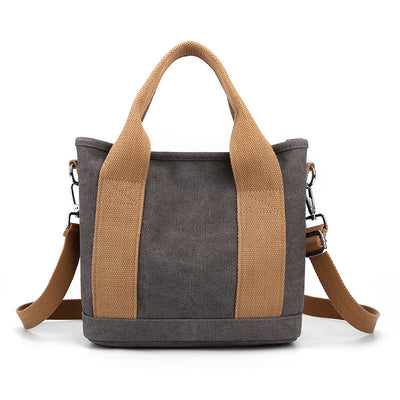 Bolsa de Lona Estilo Coreano de Gran Capacidad para Viajes y Uso Diario - Image 4