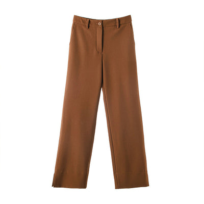 Pantalón Sastre Suelto de Cintura Alta para Mujer - Corte Recto y Drapeado - Image 8