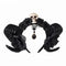 Tiara Decorativa de Caveira com Chifres de Ovelha para Fotos DIY
