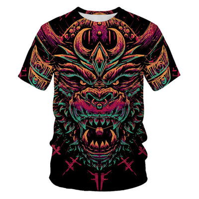 Playera Estampada 3D para Hombre - Diseño Digital Moderno - Image 7