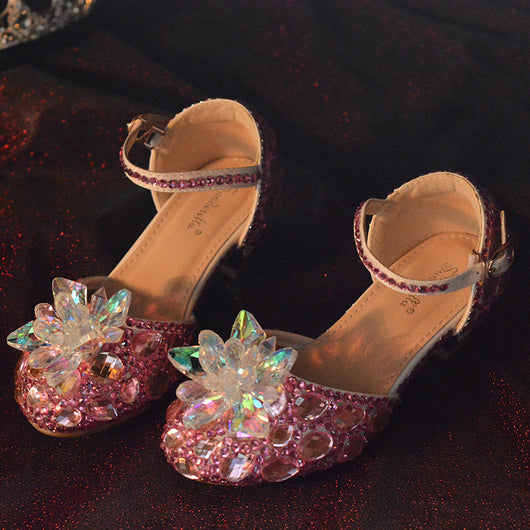 Zapatos de Tacón Alto con Cristales para Presentaciones Infantiles - Image 3