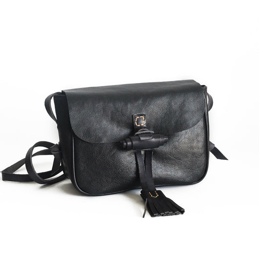 Bolsa de Cuero Retro Artesanal con Flecos para Mujer - Image 3