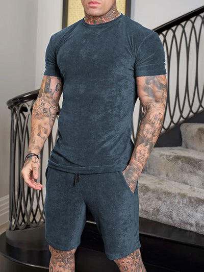 Traje Deportivo Casual de Ante con Manga Corta - Image 15