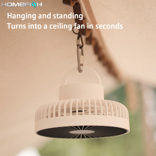 Ventilador Portátil de Camping con Trípode - Colgable para Tienda de Campaña - Image 4