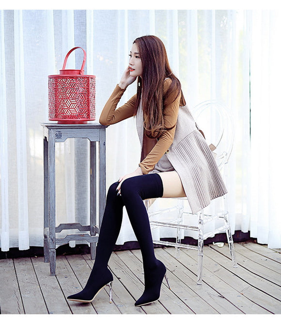Pantimedias Invierno con Muslos y Pantorrillas Postizas