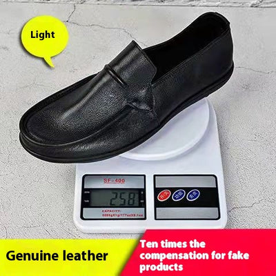 Zapatos Casuales de Cuero con Suela Suave para Hombre - Image 5