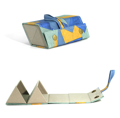 Estuche Multiseccional para Gafas en Cuero - Organizador Plegable - Image 27