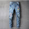 Jeans Slim Rotos a la Rodilla con Detalles en Cuero - Tendencia Urbana